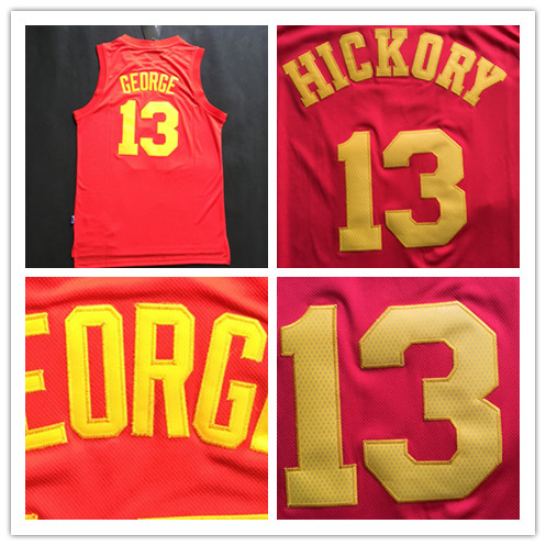  2016 ο  (13)   ڸ   (13) Ƽġ     ͽ ֹ/Wholesale 2016 New Red 13 Paul George Hickory Red Jersey 13 Stitched Basketball Je